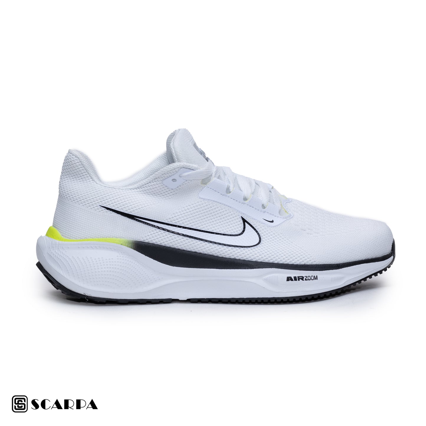 New comfortable Fashion Sneakers with WHITE Color ,Scarpa Model AIR ZOOM