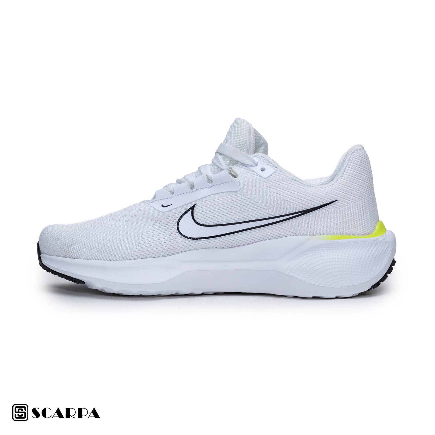 New comfortable Fashion Sneakers with WHITE Color ,Scarpa Model AIR ZOOM
