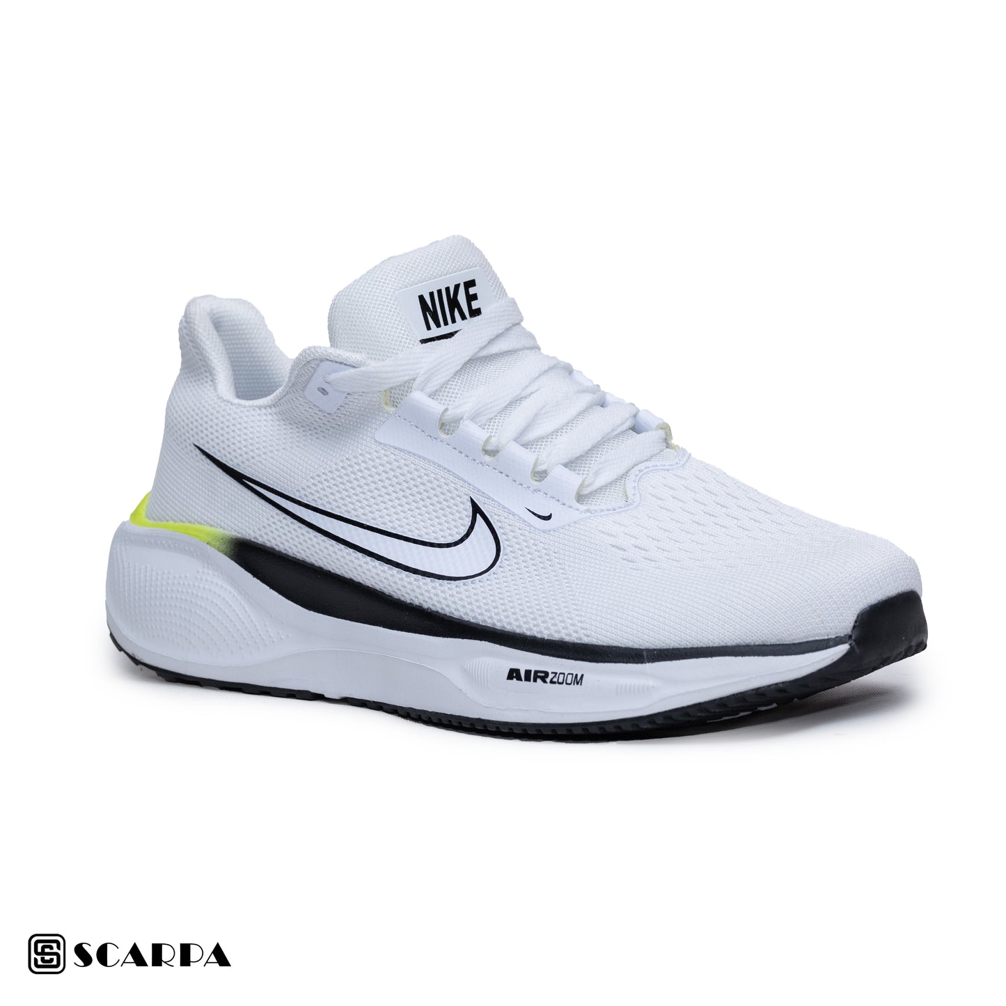 New comfortable Fashion Sneakers with WHITE Color ,Scarpa Model AIR ZOOM