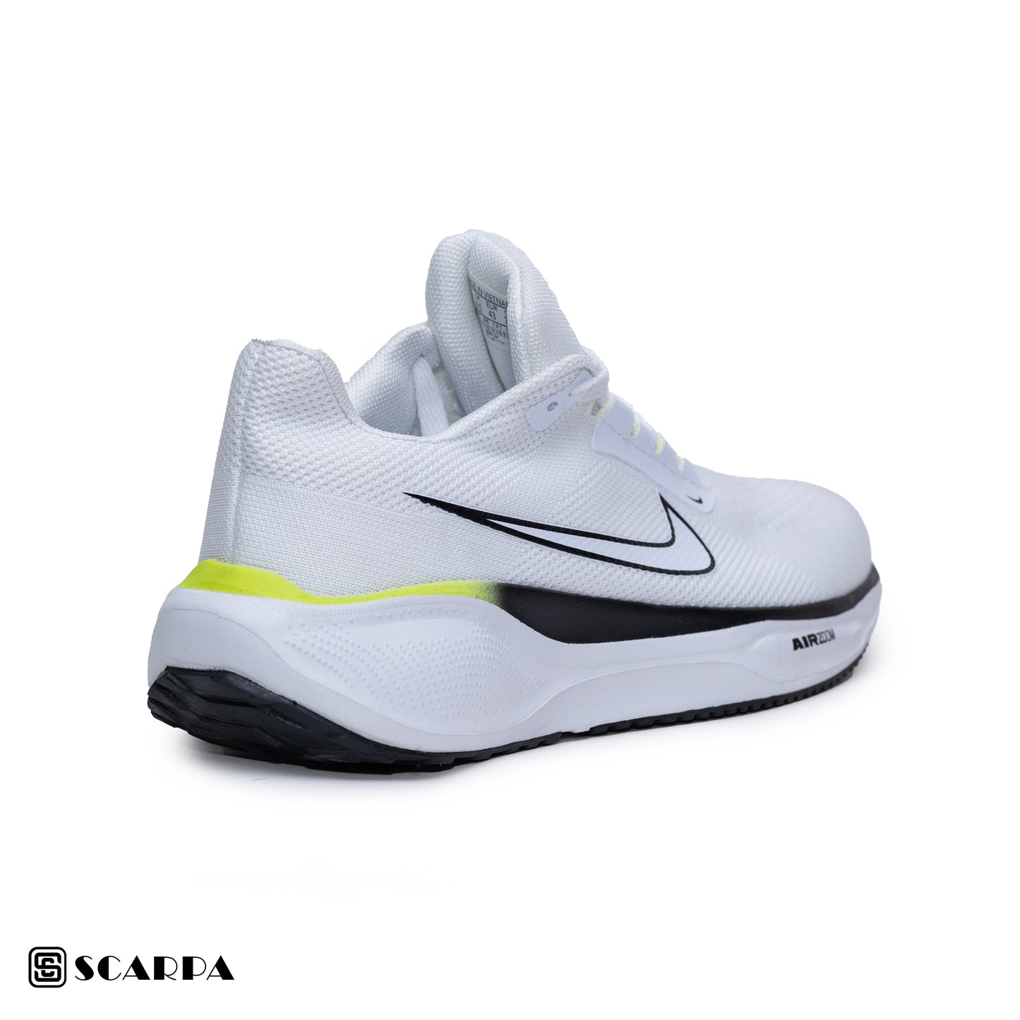 New comfortable Fashion Sneakers with WHITE Color ,Scarpa Model AIR ZOOM