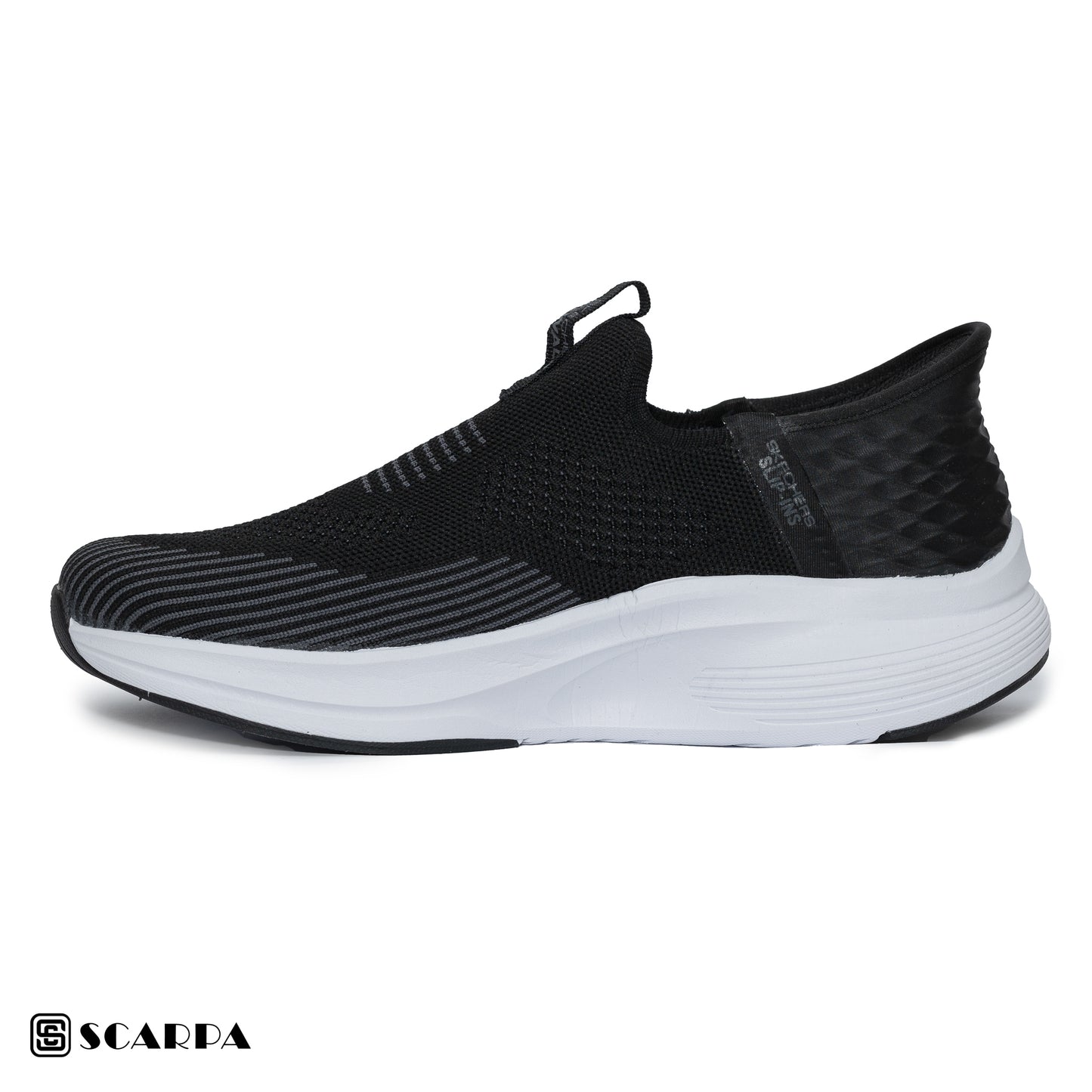 New comfartable Men's Skechers with BLACK&WHITE Color ,Model  SC MAX 03