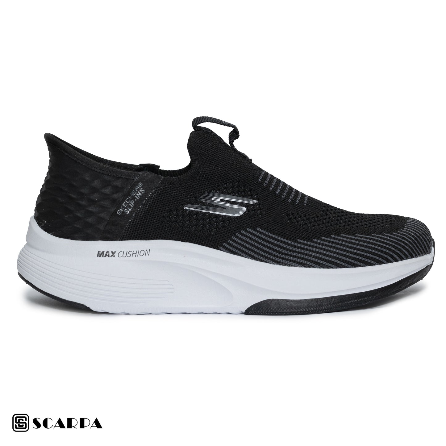 New comfartable Men's Skechers with BLACK&WHITE Color ,Model  SC MAX 03