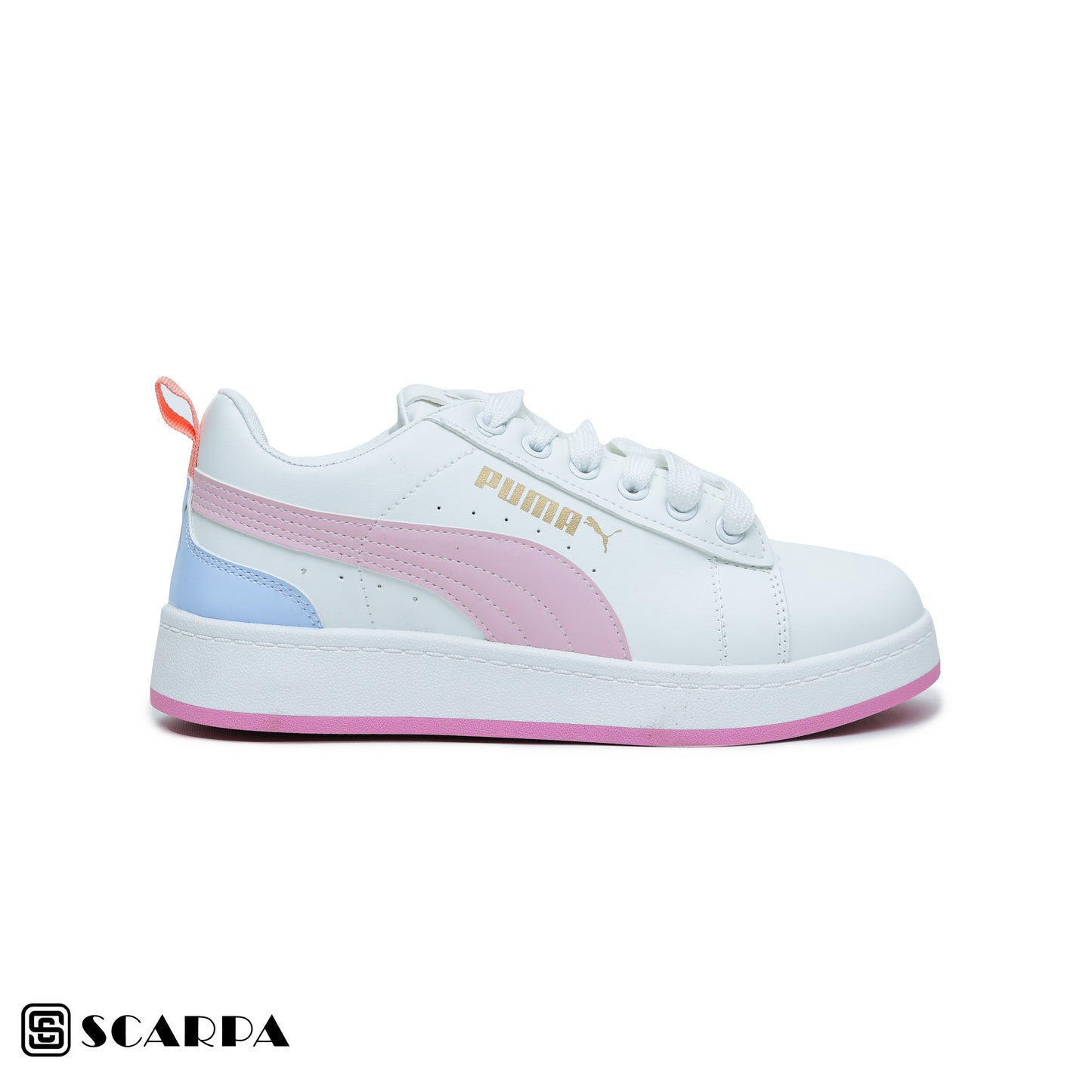 New comfartable Fashion Sneakers with WHITE&ROSE Color ,Scarpa Model Z640