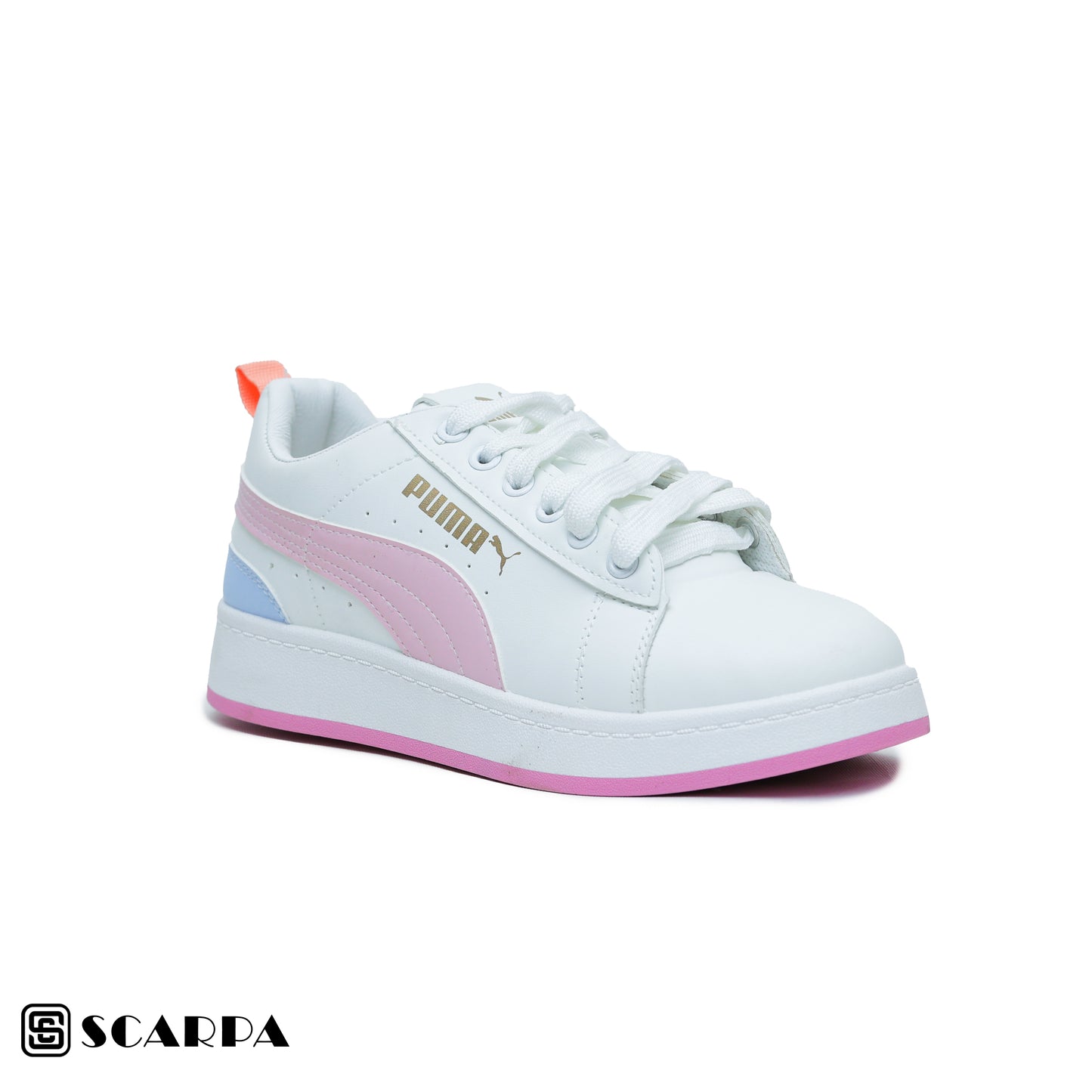 New comfartable Fashion Sneakers with WHITE&ROSE Color ,Scarpa Model Z640