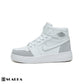 New comfartable Fashion Sneakers with WHITE&GRAY Color ,Scarpa Model Z602