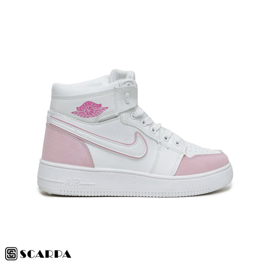 New comfartable Fashion Sneakers with WHITE&ROSE Color ,Scarpa Model Z602