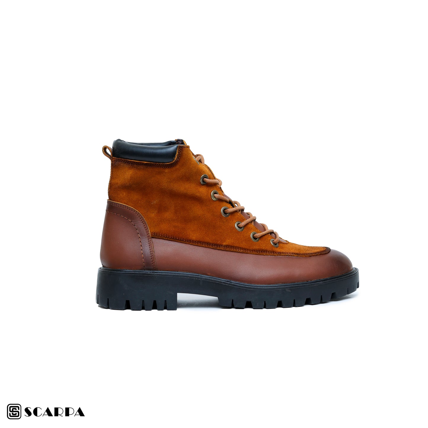 New comfartable Scarpa Leather Boot with  HAVAN Color  Model V R09