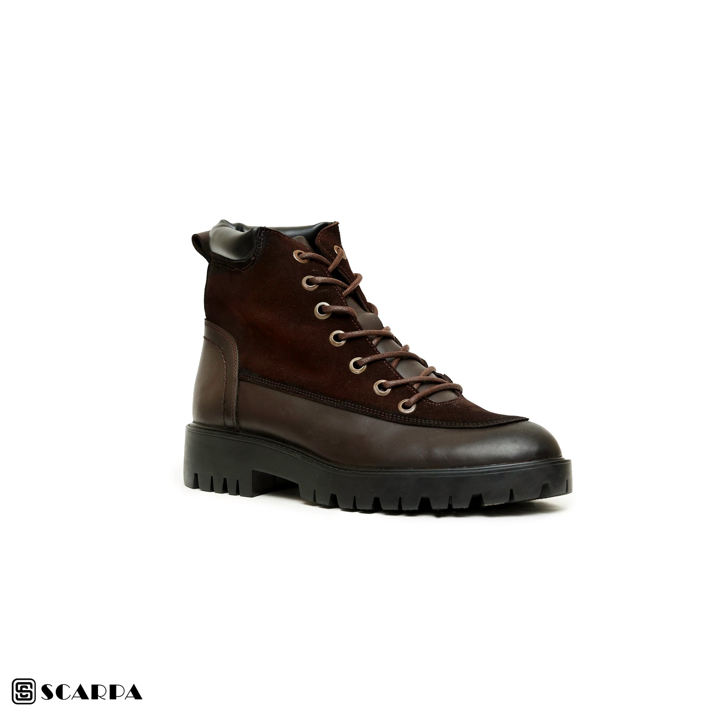 New comfartable Scarpa Leather Boot with  BROWEN Color  Model V R09