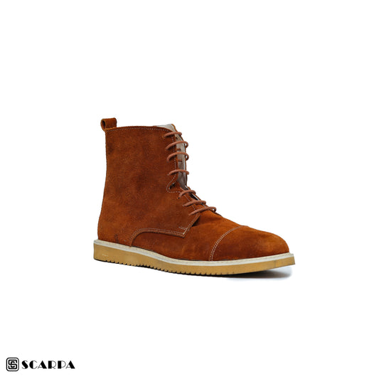 New comfartable Scarpa Leather Boot with   HAVAN Color  Model V L2