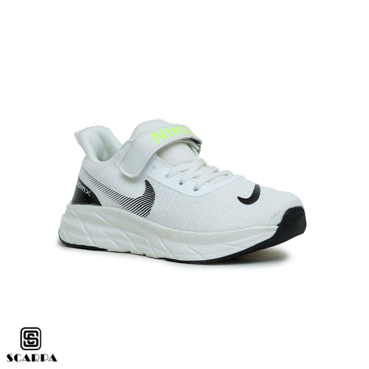 Scarpaa Comfartable Fashion KIDS Sneakers model NI KIDS-WHITE&BLACK