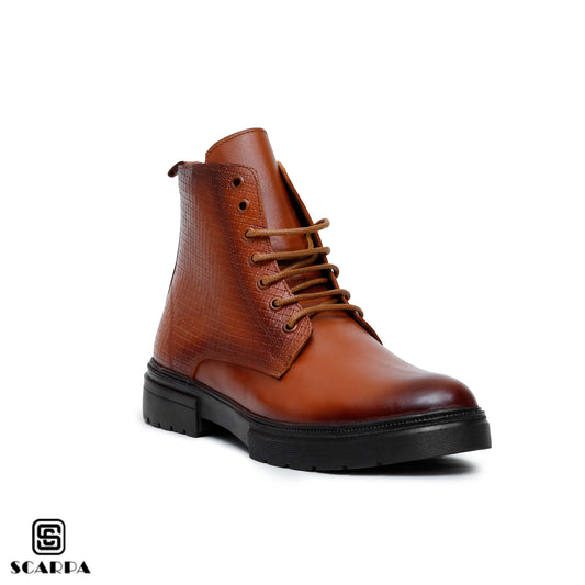 Scarpa Leather Boot with HAVAN Color  Model CL 813