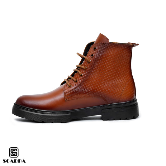 Scarpa Leather Boot with HAVAN Color  Model CL 813