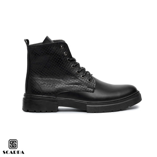 Scarpa Leather Boot with BLACK Color  Model CL 813