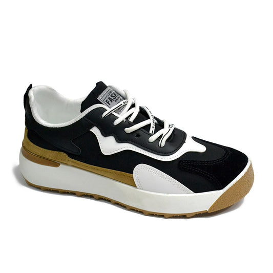 New comfartable Fashion Sneakers with BLACK Color ,Scarpa Model g305