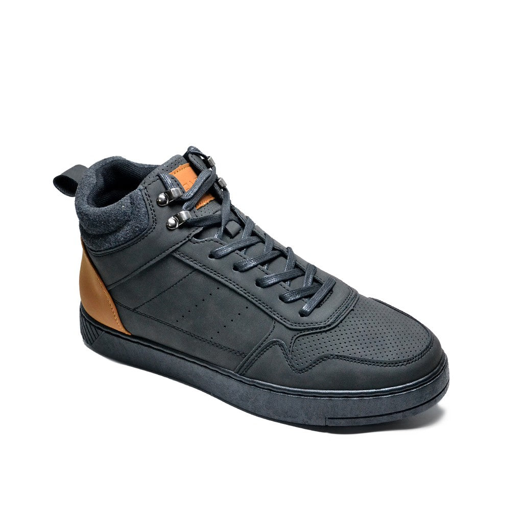 Scarpaa Men High Top Sneakers model V192 BLACK