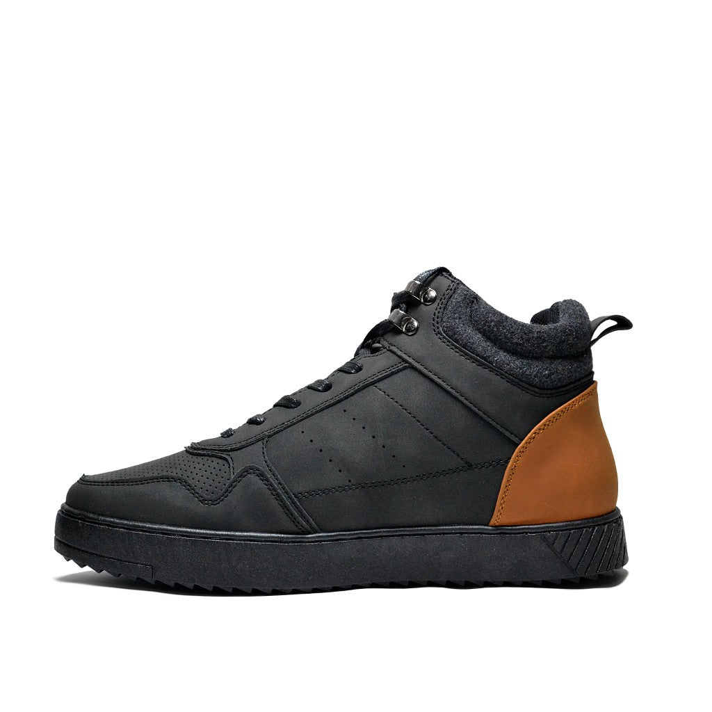 Scarpaa Men High Top Sneakers model V192 BLACK