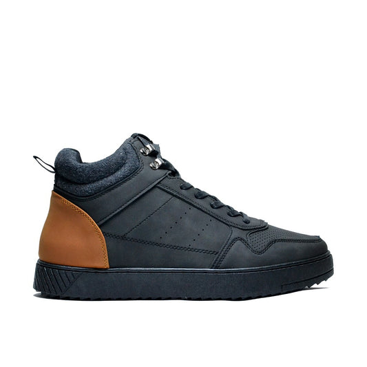 Scarpaa Men High Top Sneakers model V192 BLACK