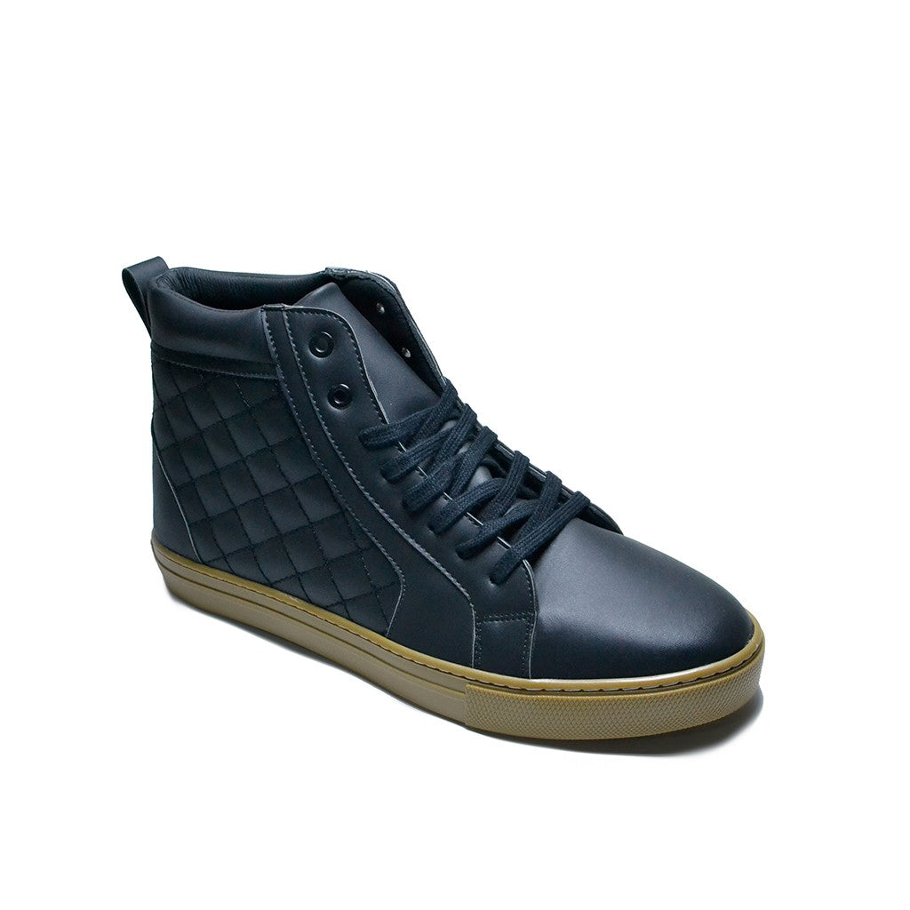 Scarpaa Men High Top Sneakers model V911 BLACK