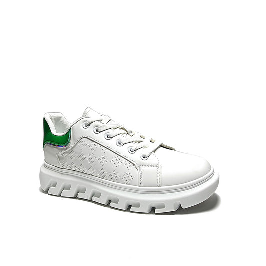 Scarpaa Comfartable Fashion Men Sneakers model W2028-WHITE&GREEN